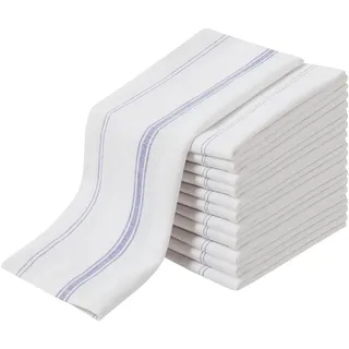METRO Professional Geschirrtücher, Halbleinen, 50 x 77 cm, weiß, 12 Stück