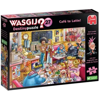 JUMBO Spiele 1110100332 - Wasgij Destiny 27 - Caf to Latte! - 1000 Teile