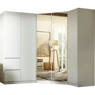 rauch Schrank-Set Kleiderschrank Schrank Garderobe Wäscheschrank Ankleide NIDDA, (Set, Größe 208x163 cm), grifflose Front sowie Push-to-Open Funktion MADE IN GERMANY weiß