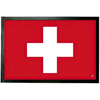 1art1 Schweiz Flaggen Der Welt Fußmatte Dekomatte Innenbereich | Design Türmatte 60x40 cm