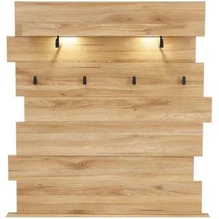 Innostyle Garderobenpaneel Clyde 120 x 125 cm Eiche