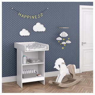 Vicco Wickelkommode Wickeltisch Leo weiß Baby Wickelregal Babymöbel Kommode Wickelkommode weiß