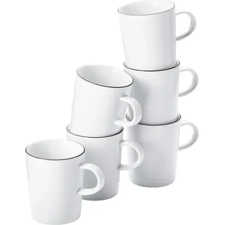 Arzberg Cucina-Basic Becher 0,28 l Schwarz 6 St.