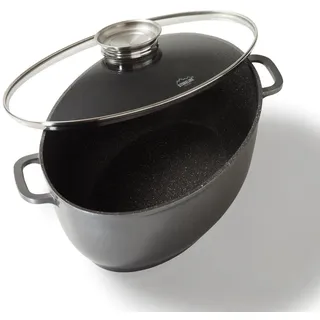 Stoneline Gourmet, Grau, Metall, 26x12.9x38 cm, Kochen, Töpfe, Bräter
