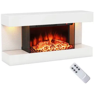 RELAX4LIFE Elektrokamin 1500W Weiß