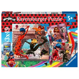 Ravensburger Unsere Helden Ladybug und Cat Noir 3 X 49 Teile