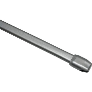 GARDINIA Vitragestange 1-läufig Ø 11 mm 65 cm silber matt 2 St.