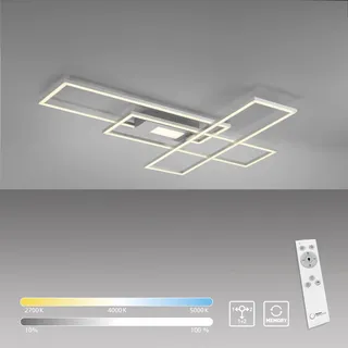 JUST LIGHT. LED-Deckenleuchte Asmin Alu, Eisen, Stahl & Metall Silber