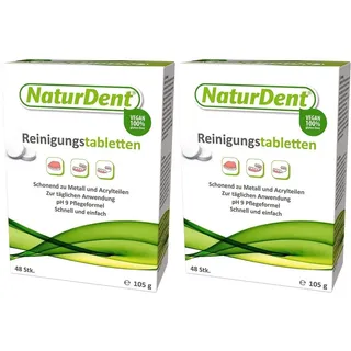 Naturdent Reinigungstabl x2 2x48 St Tabletten