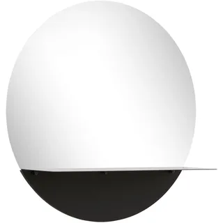 Wandspiegel Maren Schwarz Ø ca. 50cm inkl. Ablage
