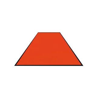 Schmutzfangmatte Colorstar, orange, waschbar, glatter Rücken 7460150200150-C09 , Maße (B x T): 150 x 200 cm