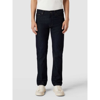 Regular Fit Jeans mit 5-Pocket-Design, Dunkelblau, 33/32