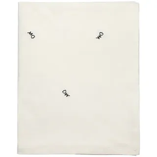 Broste Copenhagen - Mai Tischdecke 160 x 200 cm, schwarz / off-white