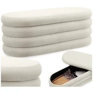 Tectake Polsterbank Altu Beige 110 x 45 x 42 cm