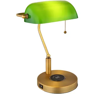 GLOBO Bankerlampe Grün