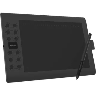 GAOMON M106K PRO Grafiktablett, 12 Tasten Neigung | 10x6,25 Zoll, 8192 Druckstufen, Batterieloser Stift, Für Lehrer Studenten Kreative, Mac Windows Android