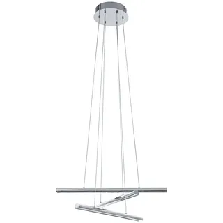 Led, Silber, Metall, 58x110x58 cm, Lampen & Leuchten, LED Beleuchtung, LED-Hängeleuchten