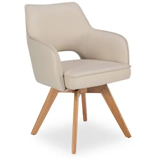 Harper Armlehnstuhl HARPER DIDIM Leder beige