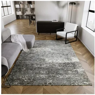 Esprit Teppich Brookville, rechteckig, Höhe: 6 mm, Wollteppich, natürlich, vintage, gewebt, kurzflor, hochwertig grau 50 cm x 80 cm x 6 mm
