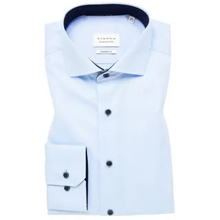 Eterna Langarmhemd Blau 45