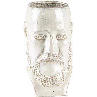 Villa Collection, Blumentopf, Blumentopf Kopf 16.5 x 14.5 cm, Weiss