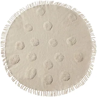 Beliani Boho Yagci Teppich 140 x 140 cm Beige