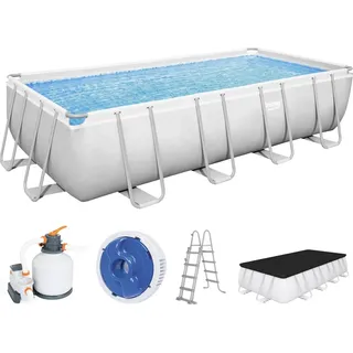 BESTWAY Power Steel Frame Pool Set 549 x 274 x 122 cm inkl. Sandfilteranlage 56466