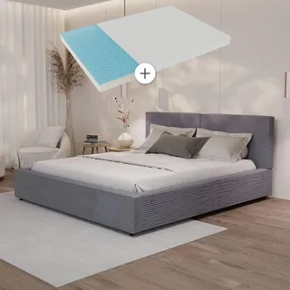 Juskys Salerno 180 x 200 cm Grau