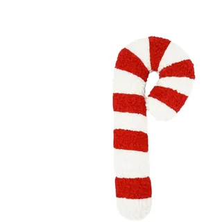 Tanxemery Zuckerstangen Kissen, Weiche Tischdekoration Kissen Zuckerstange, Weihnachten Zuckerstangen Zierkissen, Plüsch Zuckerstangenform Weihnachtskissen Für Sofa, Bett, Couch, Schlafzimmer