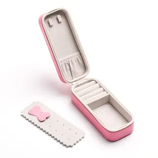 SANQIANWAN PU-Leder Klein Schmuckkästchen Schmuckkästchen Damen Schmuckkoffer Reise Schmuckaufbewahrung Schmuckbox Damen Schmuckschatulle für Ringe,Ohrringe,Halskette,Armbanduhr