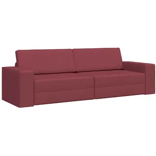 vidaXL Schlafsofa 200cm Weinrot Stoff