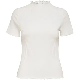 Only Damen T-Shirt ONLEMMA S/S HIGHNECK Egret M