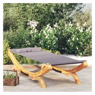 vidaXL Sonnenliege 189 x 100 x 44 cm Braun/Anthrazit