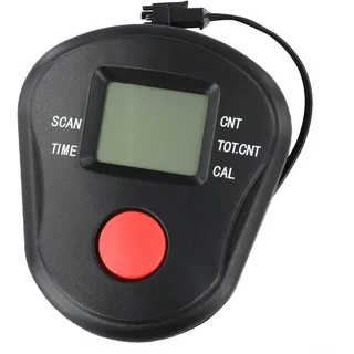Schrittzähler, ABS-Fitnessgerät, Zubehör für Stepper und Heimtrainer, digitaler Monitor, zeigt Zeit, Geschwindigkeit, Distanz und Kalorien, schwarz