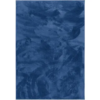 Pergamon Melia Hochflorteppich 160 x 230 cm Dunkelblau