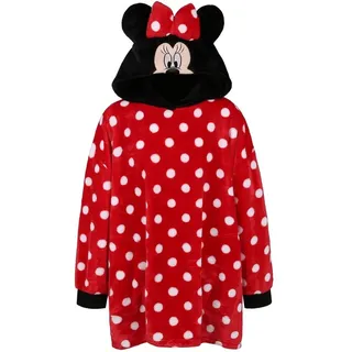 Disney Kinderbademantel Minnie Mouse Disney Mädchen Bademantel/Snuddie 104-116 cm rot