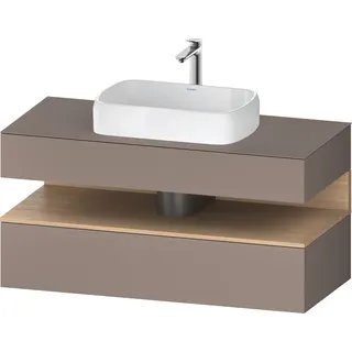 Duravit Waschtischunterschrank 1 Auszug 120 x 55 x 60 cm Basalt Matt
