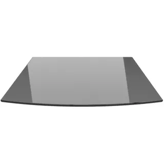 ECOfoxx Bodenschutzplatte Segmentbogen 100x120cm Glas schwarz-Funkenschutzplatte mit Dichtlippe, Form: Segmentbogen / Bogen, mit Silikondichtung (zur Selbstmontage), Glas schwarz 1000x1200mm schwarz