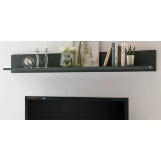 Wandboard in grün Landhaus Wandregal Wohnzimmer Regal 160 cm Bücherregal Forres