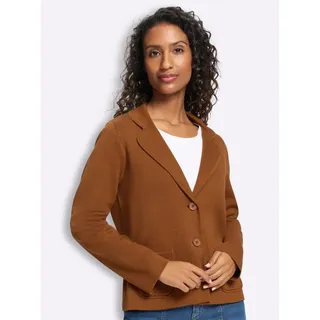 Heine Strickblazer in cognac | Gr.: 34