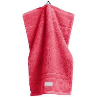 GANT Gästetuch, Organic Premium Towel - Frottee Rot 30x50cm
