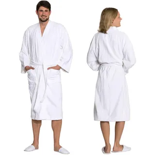 ZOLLNER Bademantel Unisex Weiß XL