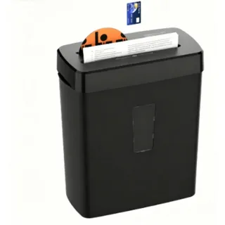 ibettertec Aktenvernichter Kreuzschnitt-Schredder, Ultra Quitet Schredder für Zuhause, 8 Blatt Kreuzschnitt-Schredder, 3,4 Gallonen HeavyDuty Papier/CD/Karte schwarz