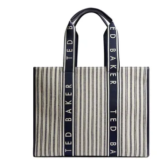 Ted Baker Hayllee Shopper Canvas Beige/Blue