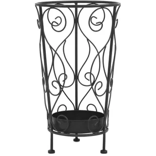 vidaXL Vintage-Stil Schirmständer 26 x 46 x 46 cm Schwarz