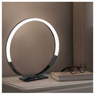 WOFI LED Nachttischlampe, Leuchtmittel inklusive, Neutralweiß, Tischlampe dimmbar Nachttischlampe Design Schreibtischlampe schwarz