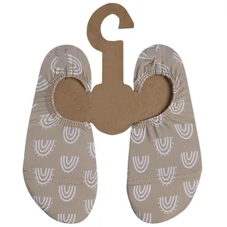 Slipstop Kinder Strandschuhe Anti Rutsch Sport- Schwimmschuhe Badeschuhe Urlaub Caramel Junior Sonnenschutzfaktor 50+, Gr. 33-35 - 33/35 EU