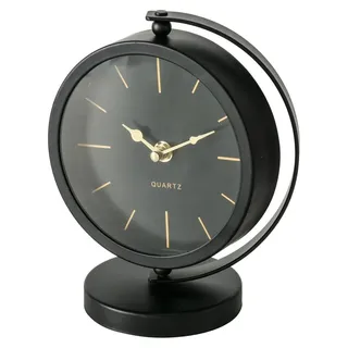 Boltze Tischuhr, BALIA, goldene Zeiger, 20 cm