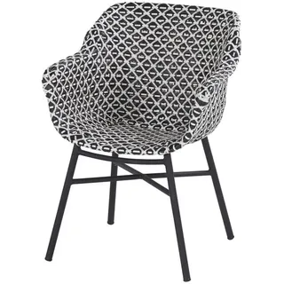 Hartman Delphine Armlehnensessel 61 x 63 x 84 cm schwarz/weiß