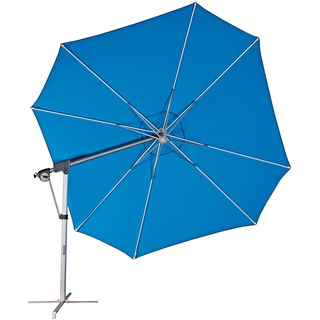 Doppler Sonnenschirm / Ampelschirm "Protect 400 Pendel", inkl. Schutzhülle und Standkreuz,aquamarin,Ø 400 cm